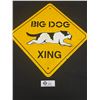 Image 1 : Metal Big Dog "Crossing" Sign 16.5 x 16.5"