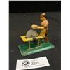 Image 1 : 1940s Tin Litho Toy Woodcutter Made in Germany - US Zone 4 x 4"