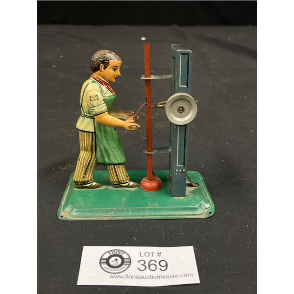 1940s Tin Litho Toy Machinist Made in Germany - US Zone 4 x 4"