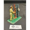 Image 2 : 1940s Tin Litho Toy Machinist Made in Germany - US Zone 4 x 4"