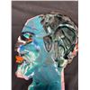 Image 2 : Beautiful 20" Handmade Glass Figural Head - Local Artist