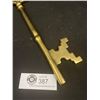 Image 2 : Vintage Solid Brass Skeleton Key 12"