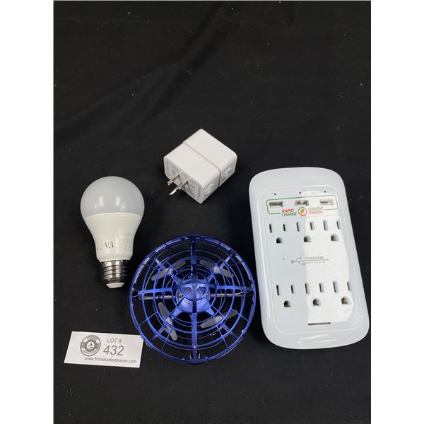 Brand New Amazon Items - 1 Smart Bulb, Mini Drone, 2 Interior Smart Outlets and 1 Multi Outlet with 