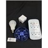 Image 1 : Brand New Amazon Items - 1 Smart Bulb, Mini Drone, 2 Interior Smart Outlets and 1 Multi Outlet with 