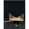 Image 1 : Vintage Wooden Wagon with High Sides and Steel Spoke Wheels, Great Décor Piece