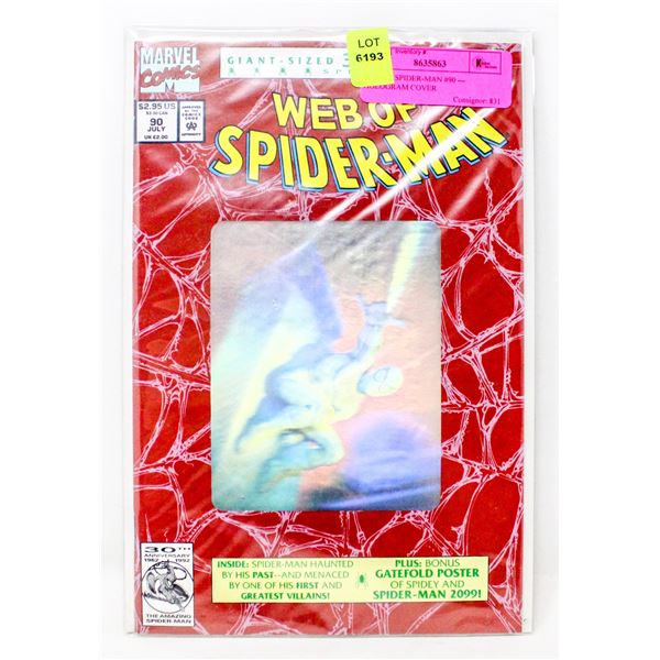 WEB OF SPIDER-MAN #90 --- HOLOGRAM COVER