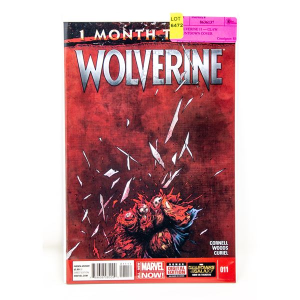 WOLVERINE 11 --- CLAW COUNTDOWN COVER