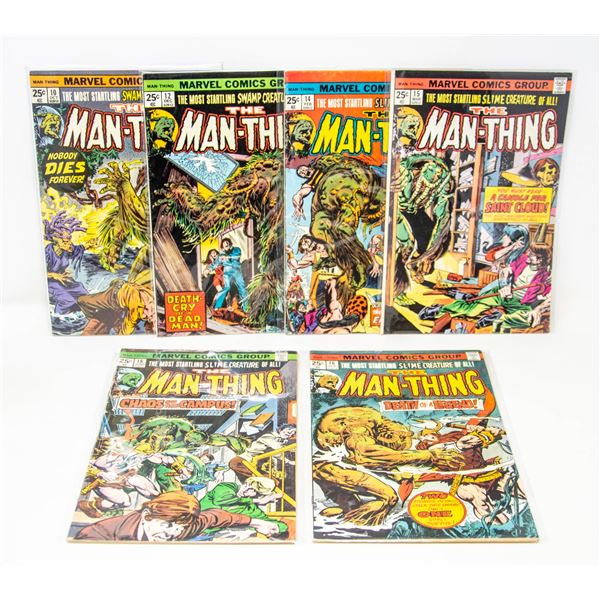 MAN-THING --- 6 COMICS