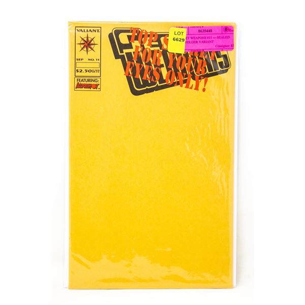 SECRET WEAPONS #11 --- SEALED FILE FOLDER VARIANT