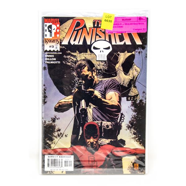 PUNISHER #3 --- SEALED BAG WITH BONUS COMIC