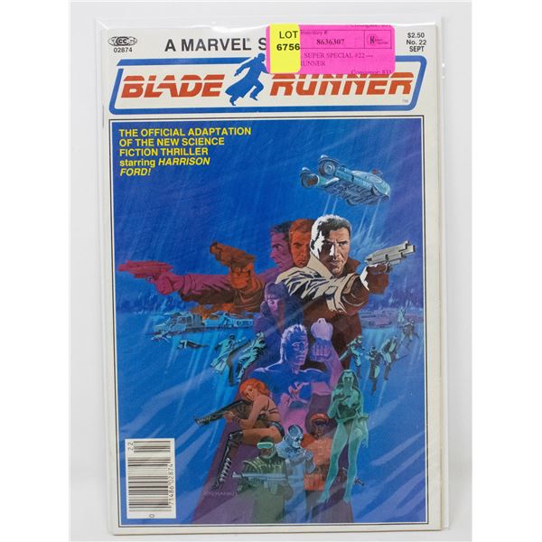 MARVEL SUPER SPECIAL #22 --- BLADE RUNNER