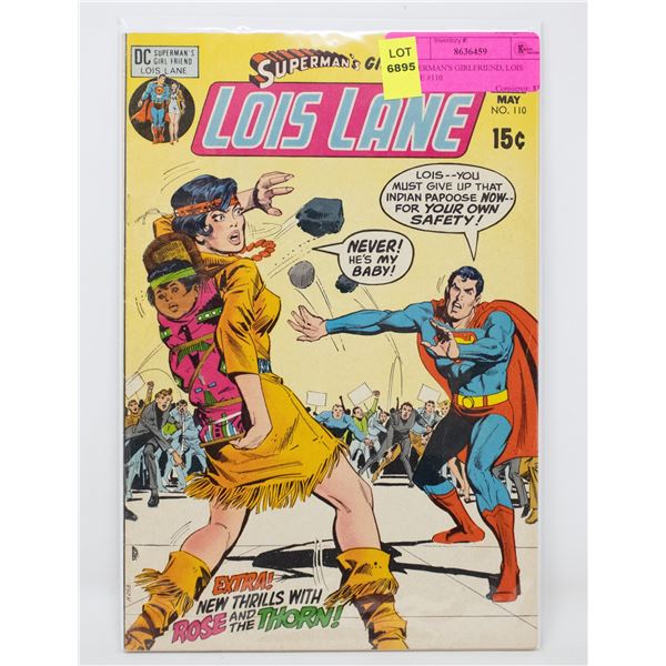 SUPERMAN'S GIRLFRIEND, LOIS LANE #110