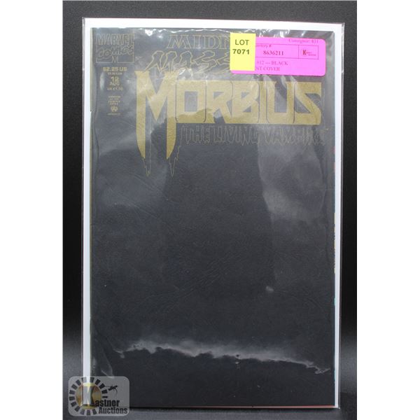 MORBIUS  #12 --- BLACK PARCHMENT COVER