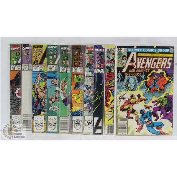 AVENGERS --- 10 COMICS