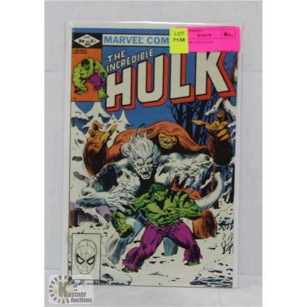 INCREDIBLE HULK #272