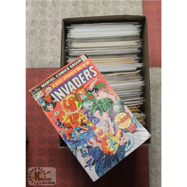 BOX WITH 100+ ASSORTED COMICS