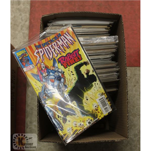 BOX WITH 100+ ASSORTED COMICS