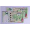 Image 2 : 2013, HSBC $50 DJ/DV 177177, 2 pcs of Repeater S/N, UNC