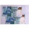 Image 1 : 2016, HSBC $20 DR985674, DF001880, 2 pcs of fancy S/N,UNC