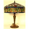 Image 1 : Leaded glass lamp.