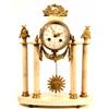 Image 1 : Brass and marble French empire clock