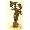 Image 1 : Victorian figural lamp on marble base.