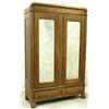Image 1 : Quarter sawn oak double door armoire