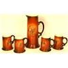 Image 1 : Hand painted tankard and four mugs