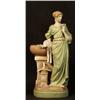 Image 1 : Signed Emphora maiden at planter statue