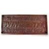 Image 1 : Heavy cast brass Winchester plaque