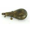 Early brass powder flask