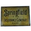 Image 1 : Antique "Springfield Insurance" advertising sign