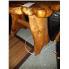 Image 12 : Rustic Hand Hewn Table & Decor A
