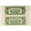 Image 2 : 1953-A & 1963 $2 RED SEAL US NOTES. THE 1963 HAS