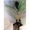 Image 1 : Tall Artificial Potted Plant Tree on Wooden Stand