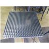 Image 2 : Textured Steel Outdoor Table w/ Pedestal Base 28"x28"x29"H