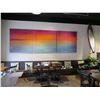 Image 3 : Large 3 Panel Kailua Sunset Artwork Signed by Kristie Kosmides - Each Panel 5'x5'