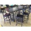 Image 1 : RH Restoration Hardware Wooden Table 72"x40"x42"H & 6 Stools  20"x17"x40"H