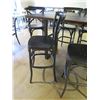 Image 8 : RH Restoration Hardware Wooden Table 72"x40"x42"H & 6 Stools  20"x17"x40"H