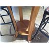 Image 4 : Round Wooden Pub Table from Bali Boo & 2 Stools w/ Foot Rests 20"x17"x40"H