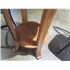 Image 9 : Round Wooden Pub Table from Bali Boo & 2 Stools w/ Foot Rests 20"x17"x40"H