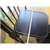 Image 14 : Custom Recycled Wood Table 30"x30" w/ RH Base & 2 Chairs 18"x18"x34"H
