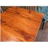 Image 3 : Custom Recycled Wood Table 30"x30" w/ RH Base & 2 Chairs 18"x18"x34"H