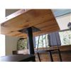 Image 8 : Custom Recycled Wood Table 30"x30" w/ RH Base & 2 Chairs 18"x18"x34"H
