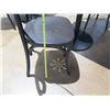 Image 8 : Custom Recycled Wood Table 30"x30" w/ RH Base & 2 Chairs 18"x18"x34"H