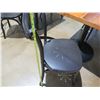Image 7 : Custom Recycled Wood Table 30"x30" w/ RH Base & 1 Chair 18"x18"x34"H