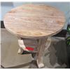 Image 1 : Round Wooden Table from Bali Boo w/ Undershelf 22" Diameter x 22"H