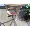 Image 3 : Round Wooden Table from Bali Boo w/ Undershelf 22" Diameter x 22"H