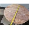 Image 4 : Round Wooden Table from Bali Boo w/ Undershelf 22" Diameter x 22"H