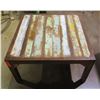 Image 1 : Square Distressed Wood Table Bali Boo 32"x32"x18"H